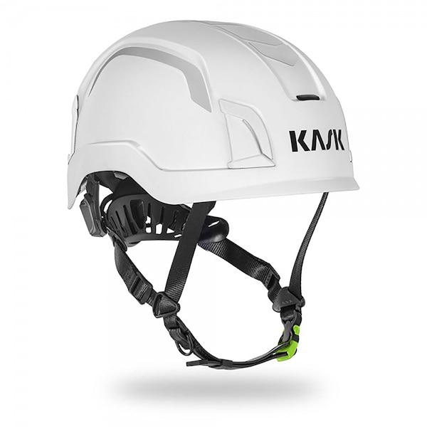 Safety Helmet, Zenith X2, Lightweight polypropylene HD, Adaptive Fit System, HI-VIZ White
